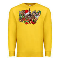 Lemon christmas joy highland cow Premium Sweatshirt - CowhideDigitalArt