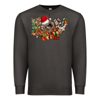 Smoke christmas joy highland cow Premium Sweatshirt - CowhideDigitalArt
