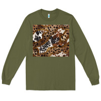 Army Green leopard and cowhides Long Sleeve Tee - BarkalooDesign