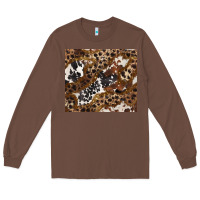 Chestnut leopard and cowhides Long Sleeve Tee - BarkalooDesign