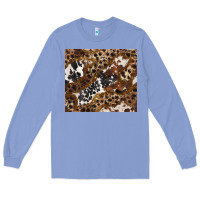 Colony Blue leopard and cowhides Long Sleeve Tee - BarkalooDesign