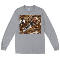 Heather Grey leopard and cowhides Long Sleeve Tee - BarkalooDesign