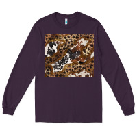 Plum leopard and cowhides Long Sleeve Tee - BarkalooDesign