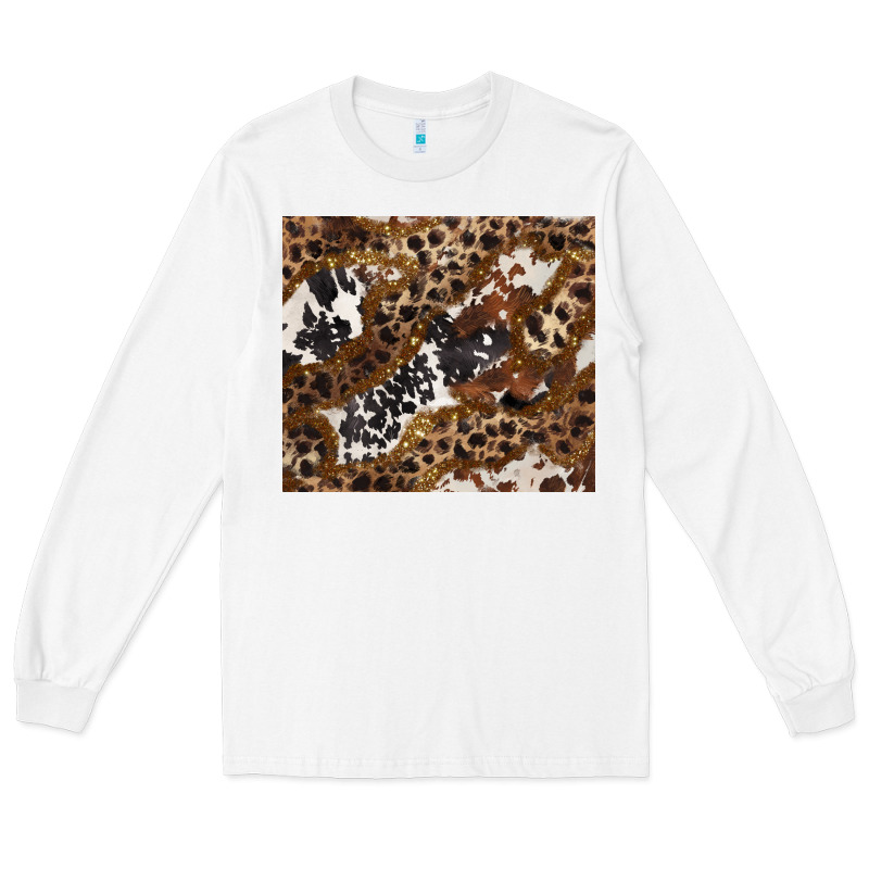 Leopard And Cowhides Long Sleeve Tee by BarkalooDesign | Teevron