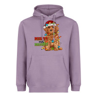 Lavender merry and bright toy poodle Heavyweight Hoodie - RanaPortraitStore