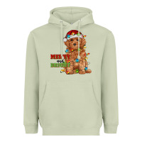 Matcha merry and bright toy poodle Heavyweight Hoodie - RanaPortraitStore