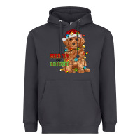 Smoke merry and bright toy poodle Heavyweight Hoodie - RanaPortraitStore