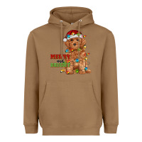 Toasted Coconut merry and bright toy poodle Heavyweight Hoodie - RanaPortraitStore