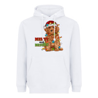 White merry and bright toy poodle Heavyweight Hoodie - RanaPortraitStore