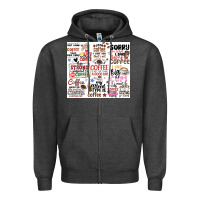 Charcoal Heather funny coffee quotes Zipper Hoodie - MaliasSmallBusiness