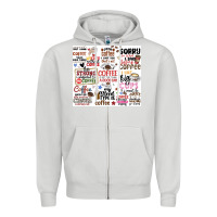 Dove Grey funny coffee quotes Zipper Hoodie - MaliasSmallBusiness