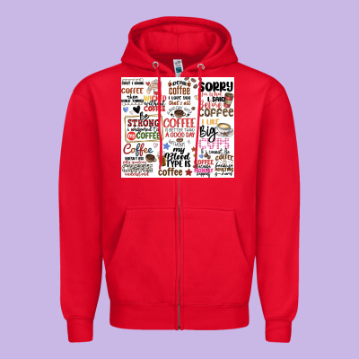 Zipper Hoodie funny coffee quotes
