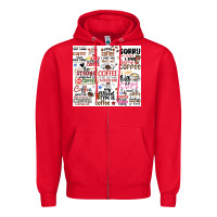 Red funny coffee quotes Zipper Hoodie - MaliasSmallBusiness
