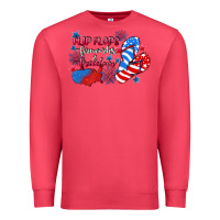 Cardinal Flip flops fireworks & freedom 4th of july Premium Sweatshirt - CowGirlArtShop