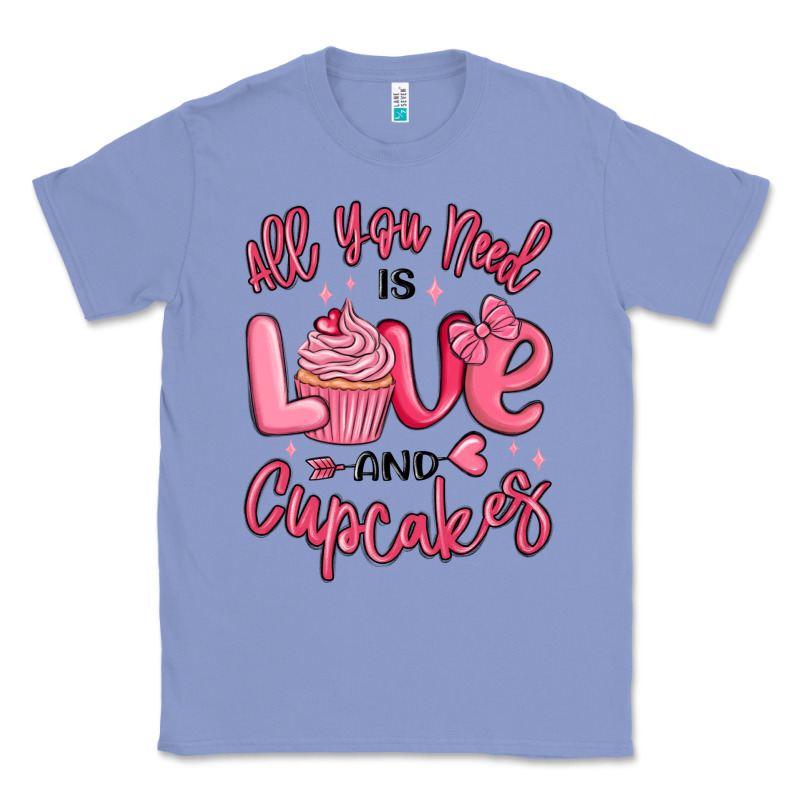 All You Need Is Love And Cupcakes Valentines Day Classic Tee by MaliasSmallBusiness | Teevron