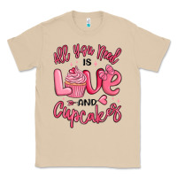 Mushroom all you need is love and cupcakes valentines day Classic Tee - MaliasSmallBusiness