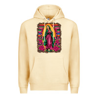 Pina Colada our lady of guadalupe serape background Premium Hoodie - Artiststas