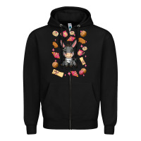 Black mi donkey mexican concha Zipper Hoodie - MaliasSmallBusiness