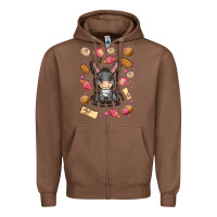 Chestnut mi donkey mexican concha Zipper Hoodie - MaliasSmallBusiness