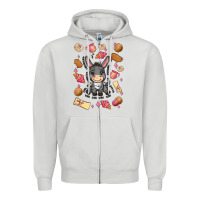 Dove Grey mi donkey mexican concha Zipper Hoodie - MaliasSmallBusiness