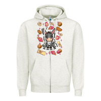 Oatmeal Heather mi donkey mexican concha Zipper Hoodie - MaliasSmallBusiness