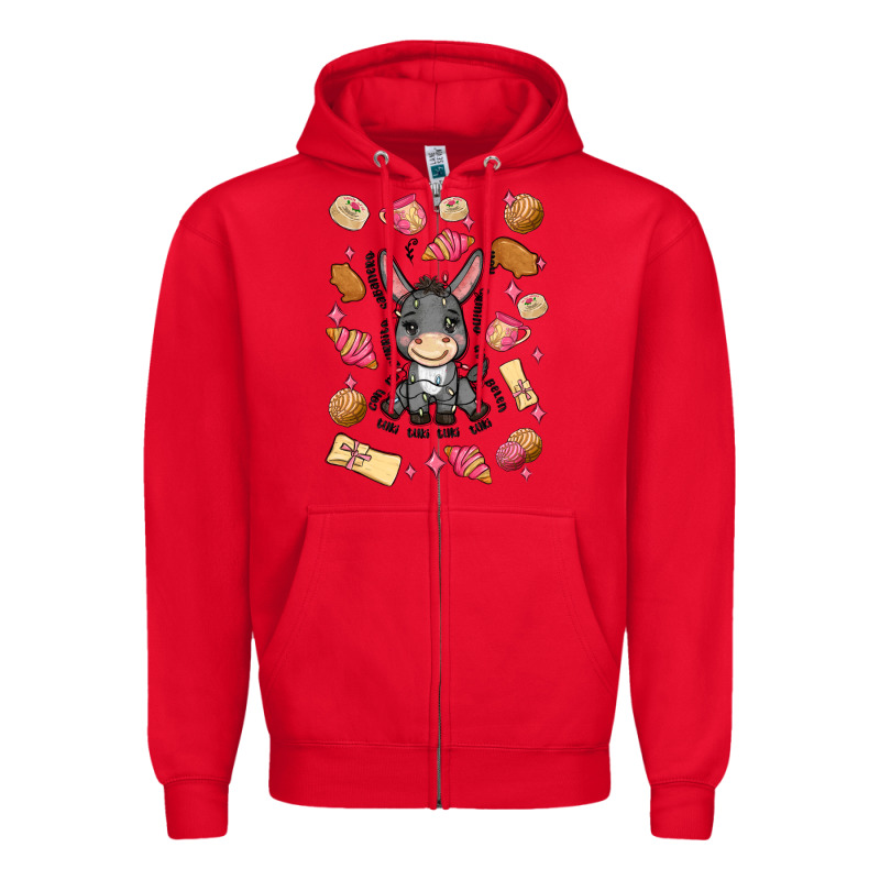 Mi Donkey Mexican Concha Zipper Hoodie by MaliasSmallBusiness | Teevron