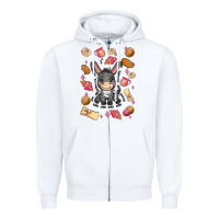 White mi donkey mexican concha Zipper Hoodie - MaliasSmallBusiness