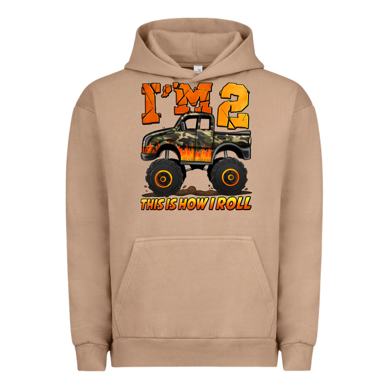 I'm Two This Is How I Roll Monster Truck Birthday Urban Hoodie by Jasminsmagicworld | Teevron