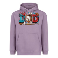Lavender dad baseball Heavyweight Hoodie - Zillion Design Studio