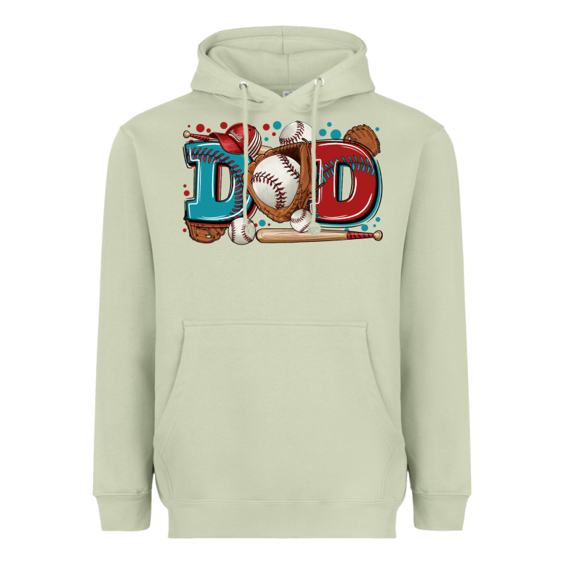 Dad Baseball Heavyweight Hoodie by Zillion Design Studio | Teevron