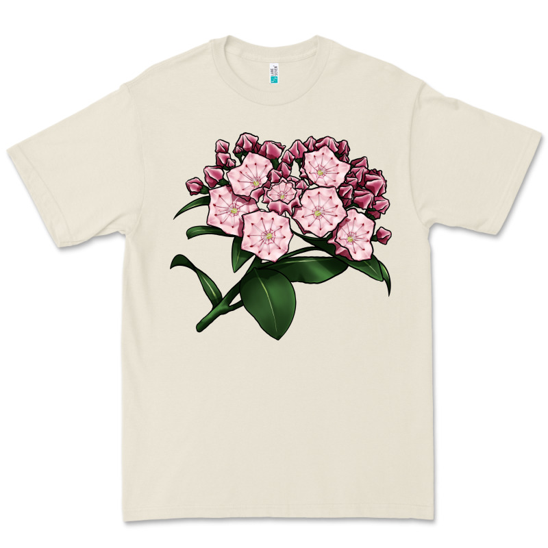 Mountain Laurel Flower Illustrations Premium Tee by LillyAllenDesigns | Teevron