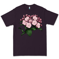 Plum Mountain Laurel Flower Illustrations Premium Tee - LillyAllenDesigns