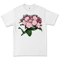 White Mountain Laurel Flower Illustrations Premium Tee - LillyAllenDesigns