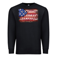 Black Baseball American flag Premium Sweatshirt - Neo Western