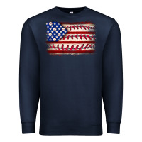 Navy Baseball American flag Premium Sweatshirt - Neo Western