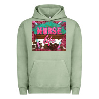 Pigment Oil Green western nurse life needle Urban Hoodie - BarkalooDesign