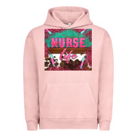 Pigment Salmon western nurse life needle Urban Hoodie - BarkalooDesign