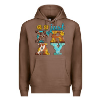 Chestnut just pray western sunflowers Premium Hoodie - AdoDesignShop