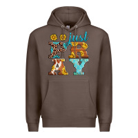Coffee just pray western sunflowers Premium Hoodie - AdoDesignShop