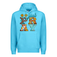 Ocean Blue just pray western sunflowers Premium Hoodie - AdoDesignShop