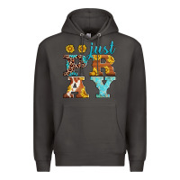 Smoke just pray western sunflowers Premium Hoodie - AdoDesignShop