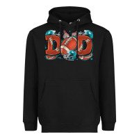 Black dad American football Heavyweight Hoodie - Zillion Design Studio