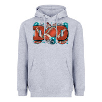 Heather Grey dad American football Heavyweight Hoodie - Zillion Design Studio
