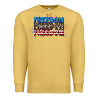 Antique Gold Freedom freedom freedom 4th of july Premium Sweatshirt - CowGirlArtShop