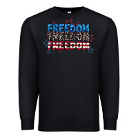 Black Freedom freedom freedom 4th of july Premium Sweatshirt - CowGirlArtShop
