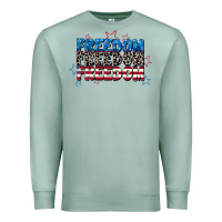 Seafoam Freedom freedom freedom 4th of july Premium Sweatshirt - CowGirlArtShop