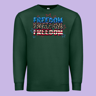 Freedom Freedom Freedom 4th Of July Premium Sweatshirt Designed By Cowgirlartshop