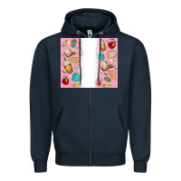 Navy school Zipper Hoodie - MaliasSmallBusiness