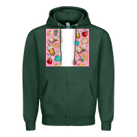Sports Green school Zipper Hoodie - MaliasSmallBusiness