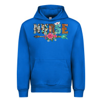 Cobalt western nurse arrow floral Urban Hoodie - BarkalooDesign